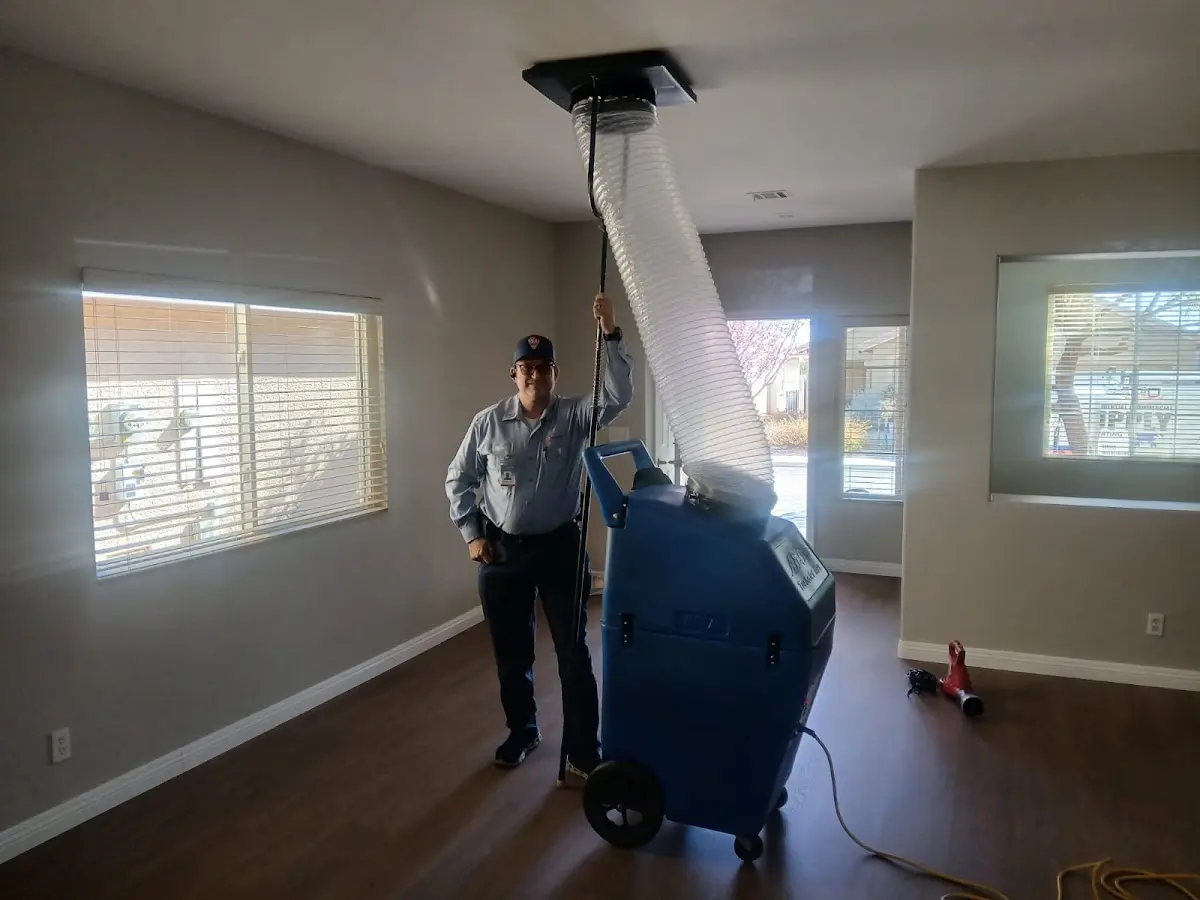 Professional Dryer Vent Cleaning work inside a Lake Shore home